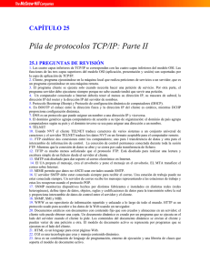 Pila de protocolos TCP/IP: Parte II
