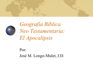 Geografía Bíblica Neo Testamentaria: El Apocalipsis