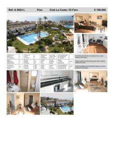 Ref: A 0924 L Piso Club La Costa / El Faro € 160.000