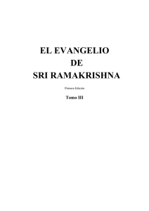 el evangelio de sri ramakrishna - Ensinamentos Sagrados da Vedanta