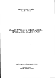 claves internas y externas en la habituacion a largo plazo