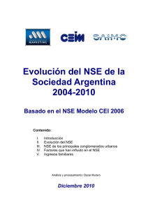 Evolución del NSE en Argentina 2004-2010