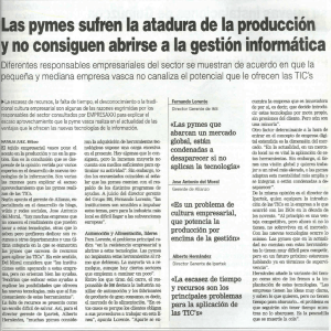 [Las pymes sufren la atadura de la producción y no consiguen