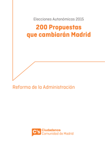 200 Propuestas que cambiarán Madrid