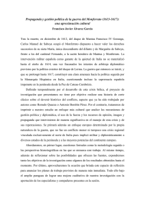 Propaganda y gestión política de la guerra del Monferrato (1613