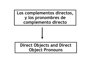 Los complementos directos, y los pronombres de complemento