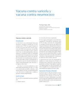 Vacuna contra varicela y vacuna contra neumococo