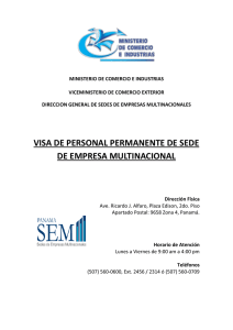 visa de personal permanente de sede de empresa multinacional