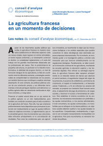 La agricultura francesa en un momento de decisiones