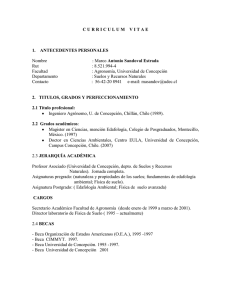 curriculumnormalizado - Facultad de Agronomía UdeC