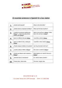 10 essential sentences in Spanish for a bus station