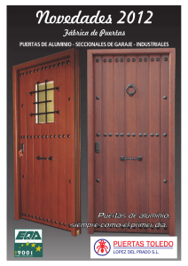 puertas toledo - Aluminios El Garbanzal