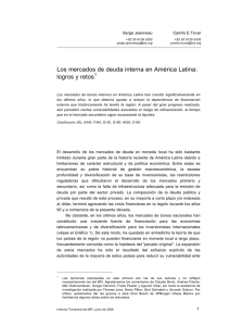 Los mercados de deuda interna en América Latina