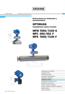 OPTIMASS MFM 7050/7150 K MFC 050/051 F MFS 7000/7100 F