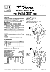 KA31, KA33, KB31, KB33 and KC31 Cast Iron Self