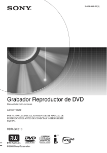 Grabador Reproductor de DVD
