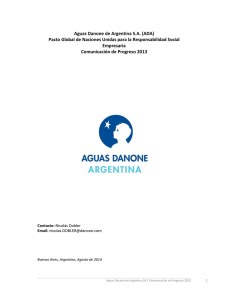 Aguas Danone de Argentina SA (ADA) Pacto