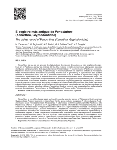 El registro más antiguo de Panochthus (Xenarthra, Glyptodontidae