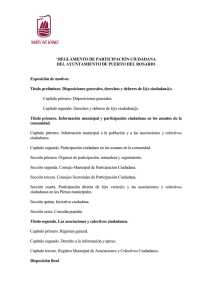 Reglamento de Participación ciudadana de Puerto del Rosario