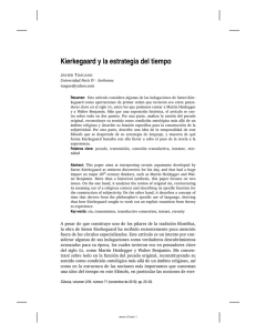 Kierkegaard y la estrategia del tiempo - Dianoia