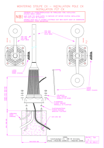 | N STALLATI ON POLE CX | N STALLATI O N FUT CX