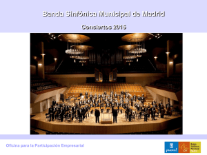 Programa Patrocinio Banda Sinfónica Municipal 2015 PDF, 1 Mbytes