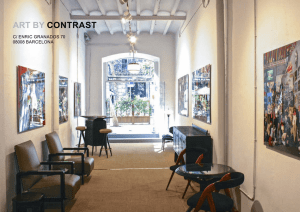 Nota de prensa - Art By Contrast | Galeria