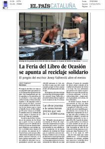 Revista de Prensa - GREMI DE LLIBRETERS de VELL de