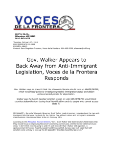 Gov. Walker Appears to Back Away from Anti