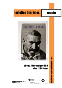 Vicente Ferrer. Dossier