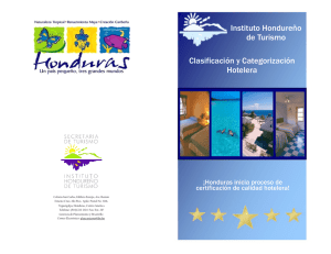 Clasificación y Categorización Hotelera de Honduras