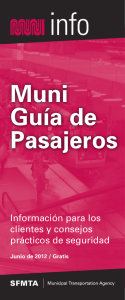 Muni Guía de Pasajeros - San Francisco Municipal Transportation