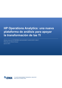 HP Operations Analytics: una nueva plataforma de análisis para