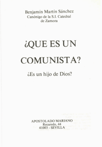 ¿que es un comunista? - editorial apostolado mariano