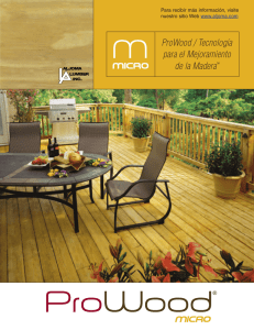 Aljoma ProWood Micro Brochure - Spanish