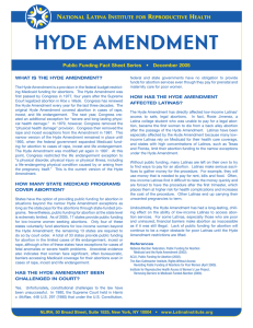 hyde amendment - National Latina Institute for Reproductive Health