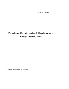 Plan de Acción Internacional Madrid sobre el Envejecimiento, 2002