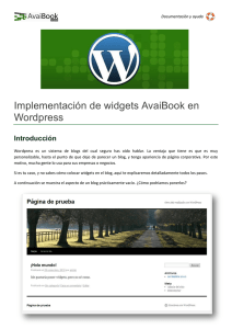 Implementación de widgets AvaiBook en Wordpress