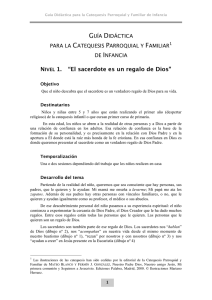 NIVEL 1. “El sacerdote es un regalo de Dios”