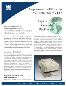 Impresora multifunción NCR RealPOS™ 7167 Rápida Confiable