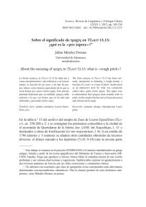 Sobre el significado de τραχύς en TLocri 15.15: ¿qué es la «pez