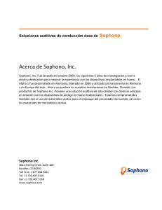 Acerca de Sophono, Inc. - Clínicas de la Audición. Hearing Care