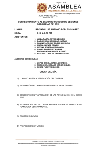 Riohacha, Abril 17 del 2000 - Asamblea Departamental de La Guajira