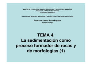 TEMA 4. La sedimentación como proceso