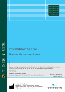 PapilloCheck® high-risk Manual de instrucciones - Greiner Bio-One