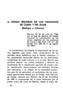 6. - ZONAS REGABLES DE LOS PANTANOS DE CIJARA Y DEL