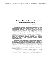 Clorinda Matto de Turner y dos textos sobre la mujer y la ciencia