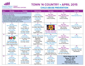 town `n country • april 2015 - Florida`s Center for Child Welfare