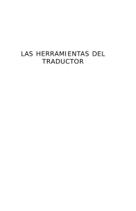 Las herramientas del traductor - Grupo de Investigación Traductología