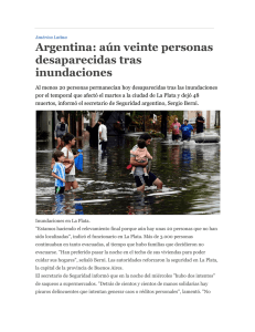 Argentina: aún veinte personas desaparecidas tras inundaciones